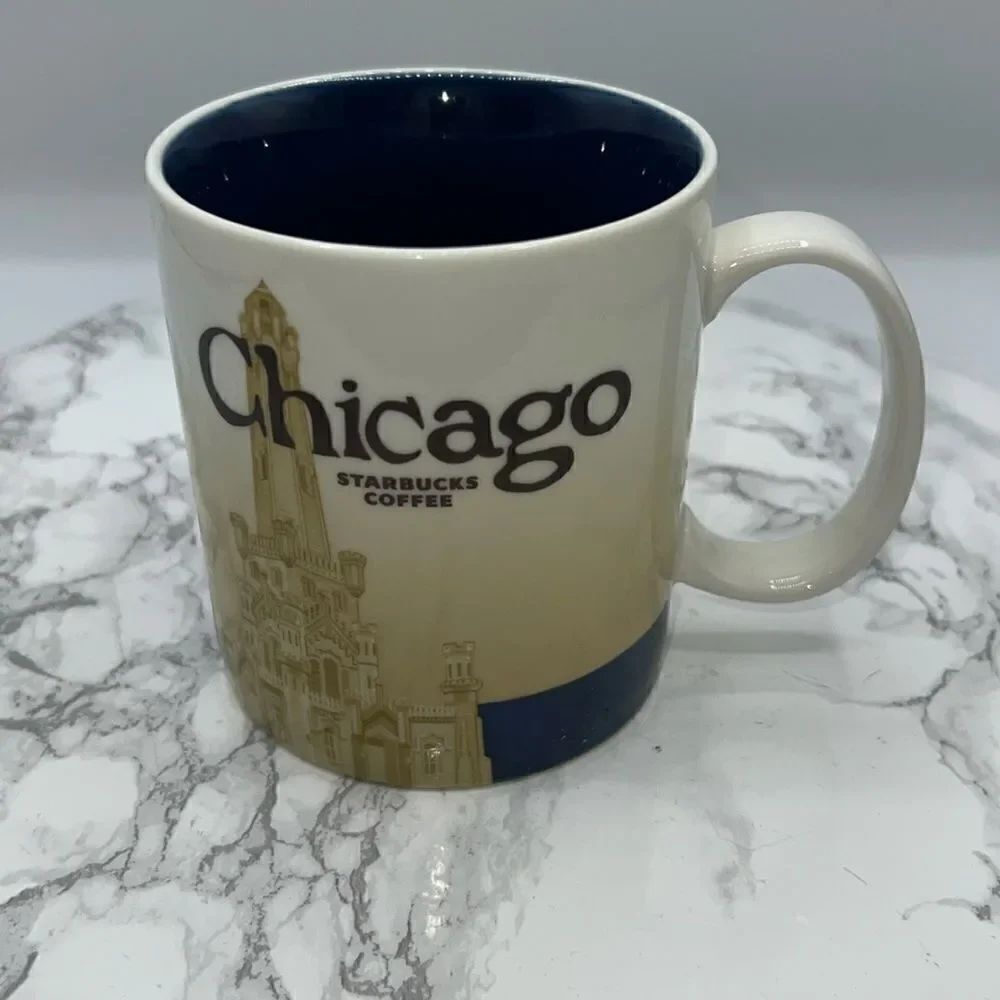 STARBUCKS 2009 Coffee Collector Series Chicago 16oz Mug
